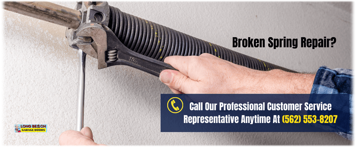 Broken Garage Door Spring Repair Long Beach CA (562) 553-8207